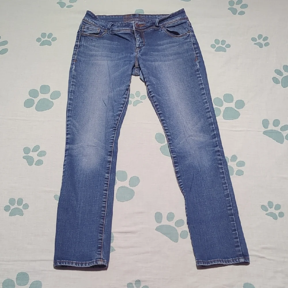 Taylor Blue Straight Leg Jeans Versatile Style - Picture 1 of 6